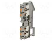 Splice terminal: rail; PT; 24A; 800V; for DIN rail mounting; grey PHOENIX CONTACT