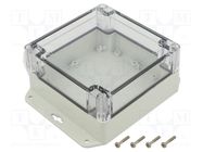 Enclosure: multipurpose; X: 105mm; Y: 105mm; Z: 60mm; ZP; light grey KRADEX