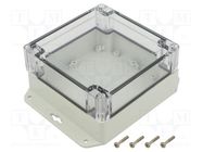 Enclosure: multipurpose; X: 120mm; Y: 120mm; Z: 60mm; ZP; light grey KRADEX