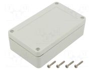 Enclosure: multipurpose; X: 75mm; Y: 125mm; Z: 37mm; ZP; light grey KRADEX