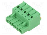 Pluggable terminal block; 5mm; ways: 5; straight; plug; female PHOENIX CONTACT