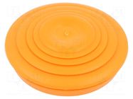Grommet; elastomer thermoplastic TPE; orange; Øcable: 0÷34mm OBO BETTERMANN