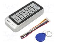 RFID combination lock; TRITON; wall mount; 12VDC; IP68; -40÷60°C QOLTEC