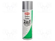 Paint; silver; RAL: 9006; spray; GALVACOLOR; 500ml; 1.08g/cm3@20°C CRC