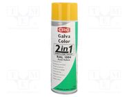 Paint; yellow; RAL: 1004; spray; GALVACOLOR; 500ml; 1.08g/cm3@20°C CRC