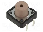 Microswitch TACT; SPST-NO; Pos: 2; 0.05A/12VDC; THT; none; 2.5N C&K