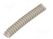 Protective tube; Size: 16; PVC; grey; L: 25m; 320N; Øint: 11mm PAWBOL