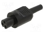 Connector: circular; plug; female; PIN: 6; for cable; soldering BULGIN