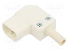 Connector: AC supply; plug; male; 10A; 250VAC; C14 (E); for cable BULGIN