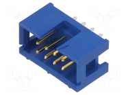 Connector: IDC; socket; male; PIN: 8; Quickie; straight; THT; 2.54mm AMPHENOL COMMUNICATIONS SOLUTIONS