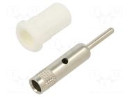 Connector: 4mm banana; socket; 25A; 30VAC; 60VDC; white STÄUBLI