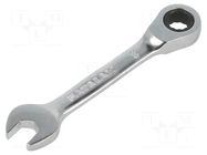 Wrench; combination spanner,with ratchet; 8mm; short; FATMAX® STANLEY