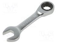 Wrench; combination spanner,with ratchet; 14mm; short; FATMAX® STANLEY