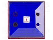 Signaller: lighting; flashing light; blue; FD40; 24VDC; IP65; ABS CLIFFORD & SNELL