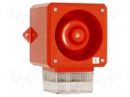 Signaller: lighting-sound; 24VDC; siren,flashing light; IP65 CLIFFORD & SNELL