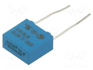 Capacitor: polypropylene; X2; 100nF; 13x12x6mm; THT; ±20%; 10mm EPCOS