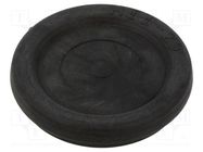 Grommet; with bulkhead; Ømount.hole: 37mm; black; -40÷100°C; IP54 HT HI TECH POLYMERS