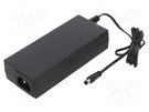 Power supply: switched-mode; 24VDC; 3.75A; Out: 5,5/2,5; 90W; 88% ESPE