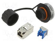 Connector: RJ45; socket; PIN: 8; Cat: 6a; shielded; Layout: 8p8c; IP67 PANDUIT