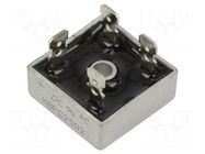 Bridge rectifier: single-phase; Urmax: 200V; If: 25A; Ifsm: 400A DC COMPONENTS