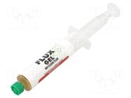 Flux: rosin based; RMA; gel; syringe; 14ml; SMD soldering AG TERMOPASTY
