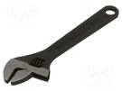 Wrench; adjustable; 150mm; Max jaw capacity: 20mm; blackened keys KING TONY