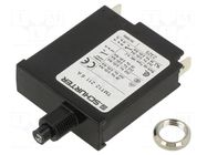 Circuit breaker; Urated: 240VAC; 28VDC; 6A; SPST; Poles: 1; screw SCHURTER