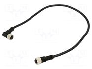 Cable: for sensors/automation; PIN: 8; with metal nut; plug; 30V AMPHENOL LTW