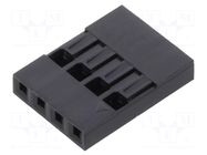Connector: pin strips; plug; female; PIN: 4; straight; for cable HARWIN