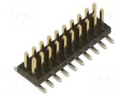10+10 Pos. Male DIL Vertical SMT Conn. HARWIN