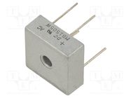Bridge rectifier: single-phase; Urmax: 50V; If: 15A; Ifsm: 300A DC COMPONENTS