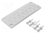 Multigate grommet; grey; Holes no: 25; -40÷100°C; IP65 MOREK