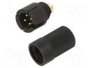 Connector: circular; 719; 60V; 3A; PIN: 4; plug; male; soldering; IP40 BINDER