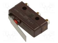 Microswitch SNAP ACTION; 5A/250VAC; 5A/28VDC; with lever; SPDT HONEYWELL