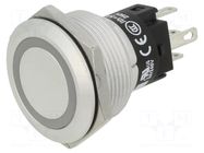 Switch: vandal resistant; Pos: 2; SPDT; 3A/240VAC; 3A/240VDC; red EAO