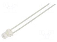 LED; orange; 3mm; 3800mcd; 30°; Front: convex; 1.6÷2.4VDC LUCKYLIGHT