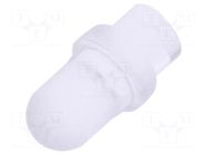 Fiber for LED; Ø3mm; L: 3.2mm; round; Front: convex; straight; PLP1 BIVAR