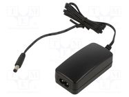 Power supply: switching; 5VDC; 2.4A; Out: 5,5/2,1; 12W; 90÷264VAC MEAN WELL