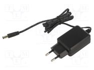 Power supply: switching; mains,plug; 5VDC; 2.4A; 12W; Plug: EU; 79% MEAN WELL