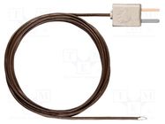 Probe: T-type temperature; -50÷250°C; Probe dia: 1.5mm; Len: 2m TESTO