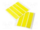 Splice tape; ESD; 8mm; 1000pcs; Features: self-adhesive; yellow ANTISTAT