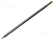 Tip; chisel,elongated; 1mm; 357°C; for soldering station METCAL