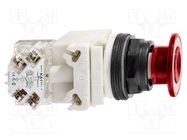 Switch: push-button; 30mm; Stabl.pos: 2; SPDT; red/white; LED; IP66 SCHNEIDER ELECTRIC