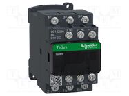 Contactor: 3-pole; NO x3; Auxiliary contacts: NC + NO; 24VDC; 9A SCHNEIDER ELECTRIC