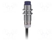 Sensor: inductive; OUT: PNP / NC; 0÷4mm; 10÷36VDC; M12; 2m; IP67 TELEMECANIQUE SENSORS