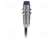 Sensor: inductive; OUT: PNP / NC; 0÷4mm; 10÷36VDC; M12; 2m; IP67 TELEMECANIQUE SENSORS