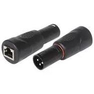 3 Pin Male XLR to RJ45 DMX Adapter