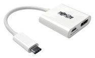 USB-C TO HDMI ADAPTER W/PD, HDCP, WHITE