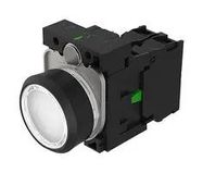 ILLUM INDUSTRIAL PB SW, SPST, 10A, WHITE