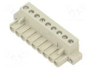 Connector: pluggable terminal block; plug; female; 12A; 250V; grey WIELAND